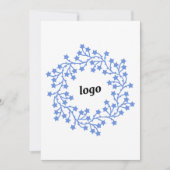 Star Wreath Logo Zakelijke vakantie Kaart (Voorkant)