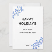 Star Wreath Logo Zakelijke vakantie Kaart (Achterkant)