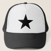 Star - Zwart Wit - Emo - Trucker Hoed Trucker Pet (Voorkant)