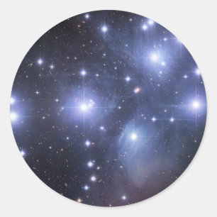 Stara pleiades_gendler_groot ronde sticker