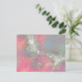 Starbabe Nebula Pastel Galaxy Briefkaart (Staand voorkant)