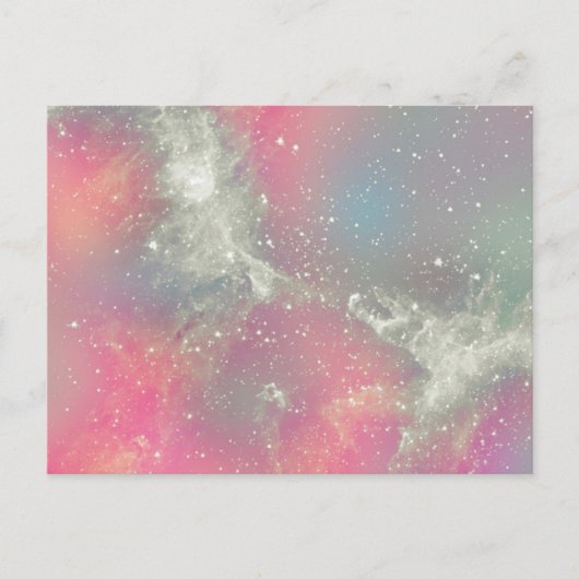 Starbabe Nebula Pastel Galaxy Briefkaart (Voorkant)