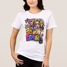 StarBerry™ Zo Bescheiden Regenboog Graffiti T-Shi