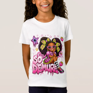 StarBerry™ Zo Bescheiden Roze Neon Graffiti T-Shi T-shirt