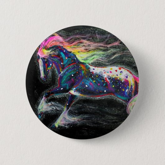 Starborn Pony Pin Ronde Button 5,7 Cm (Voorkant)