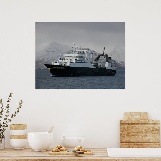 Starbound, Catcher Processor Vist vaartuig Poster (Keuken)