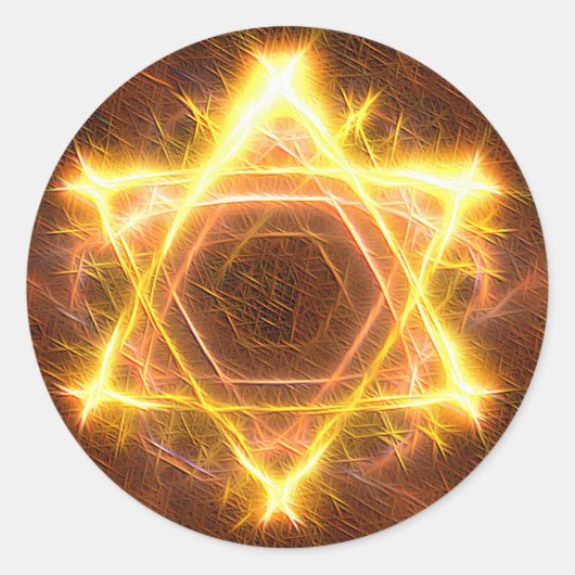 Starbrand Ronde Sticker (Voorkant)