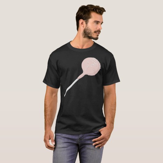 Starbucks Pink Birthday Cake Pop T-shirt (Voorkant volledig)