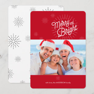 Starburst 1 Foto Red Holiday Card Feestdagenkaart