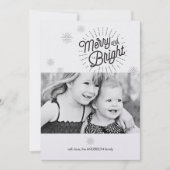 Starburst 1 Photo Holiday Card Feestdagenkaart (Voorkant)