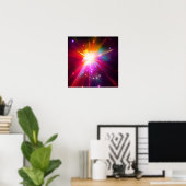 Starburst Achtergrond Poster (Thuiskantoor)