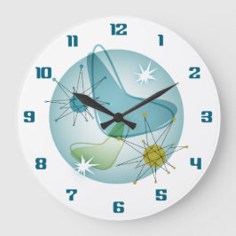 Starburst Atomic Google Wall Clock Grote Klok