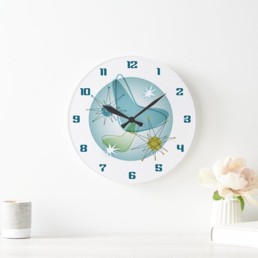 Starburst Atomic Google Wall Clock Grote Klok (Huis)