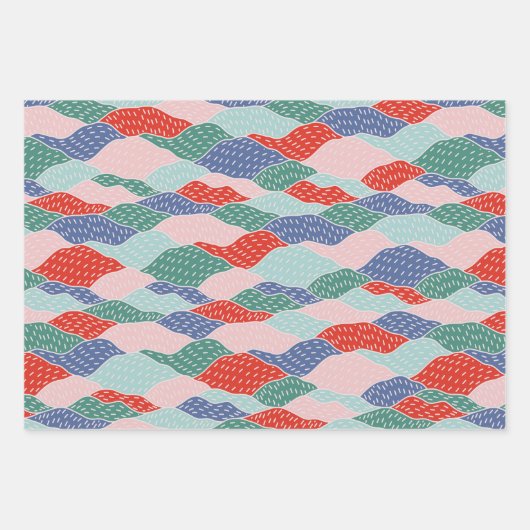 Starburst, bergen, racespoor S vorm Kerstmis Inpakpapier Vel (Voorkant 3)