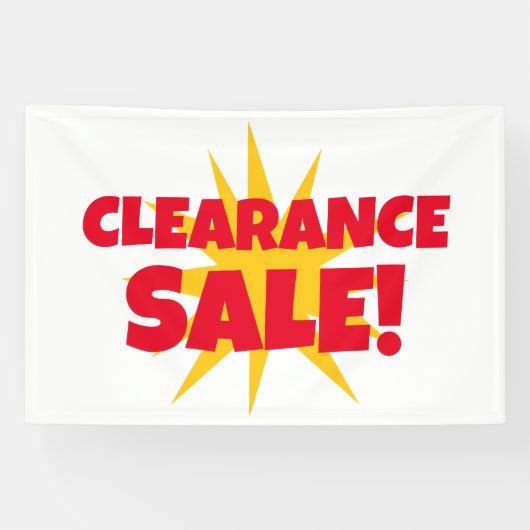 Starburst Clearance Sale Banner (Horizontaal)