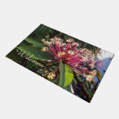 Starburst Clerodendrum Bloemen Deurmat (Schuin)