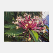 Starburst Clerodendrum Bloemen Deurmat (Voorkant)