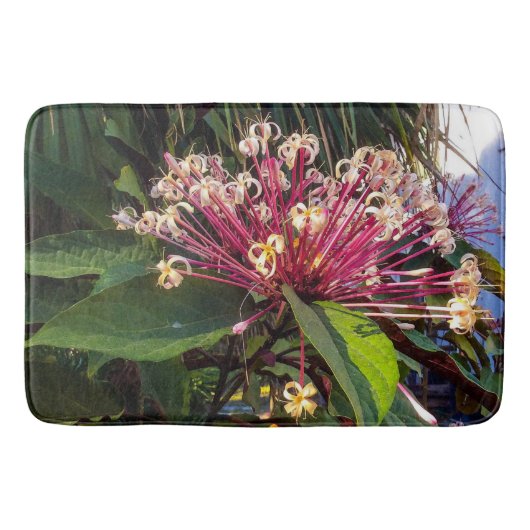 Starburst Clerodendrum Flowers Bath Mat (Voorkant)