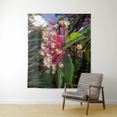 Starburst Clerodendrum Flowers Tapestry Wandkleed (In situ)