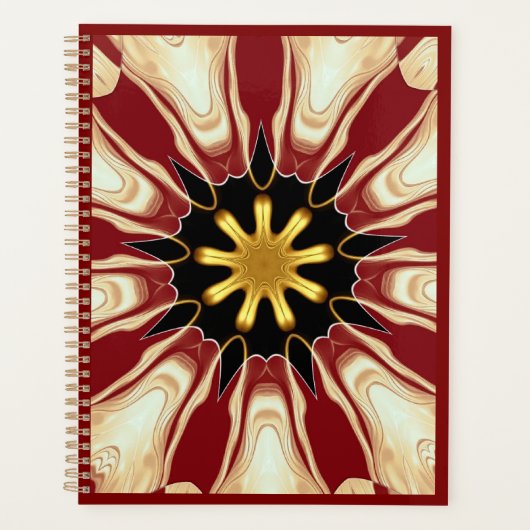 Starburst | Deep Crimson & Gold Luxury Organizer w (Voorkant)