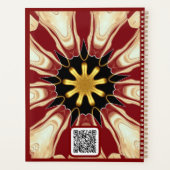 Starburst | Deep Crimson & Gold Luxury Organizer w (Achterkant)