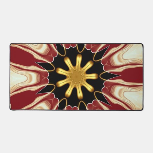 Starburst | Deep Crimson & Gold Luxury Workspace A Bureaumat (Voorkant)