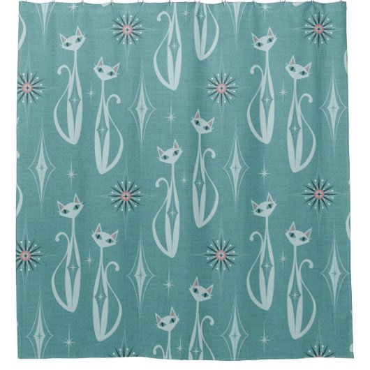 Starburst Diamond Cats Douchegordijn (Voorkant)