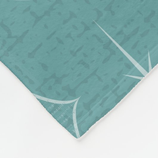 Starburst Diamond Cats on Blue Fleece Deken (Hoek)