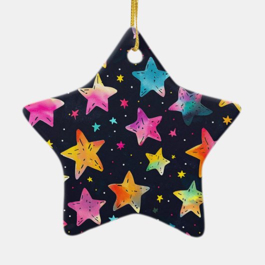 Starburst Dreams Keramisch Ornament (Achterkant)