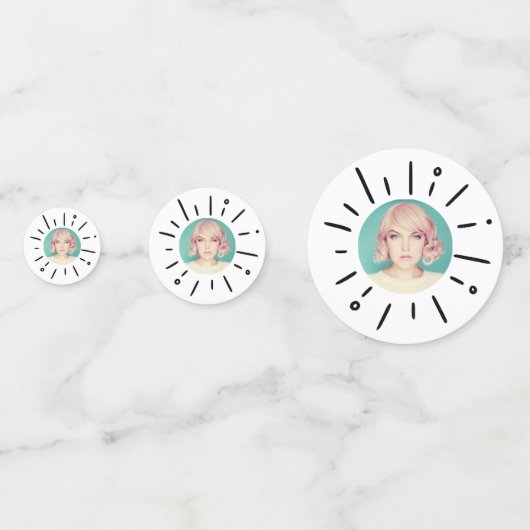 STARBURST | Editable Simple Fun Custom Photo Confetti (Voorkanten)