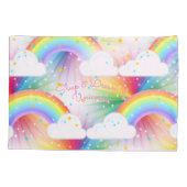 Starburst Eenhoorn Prinses Rainbow Sweet Dreams Kussensloop (Achterkant)