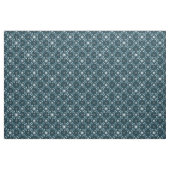 Starburst en Lines Mid Century Pattern Blue Stof (Fat Quarter)