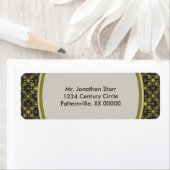 Starburst en Lines uit de middeleeuwse aarde Etiket (Insitu)