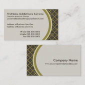 Starburst en Lines uit de middeleeuwse aarde Visitekaartje (Voorkant / Achterkant)