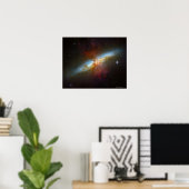 Starburst Galaxy M82 Poster (Thuiskantoor)