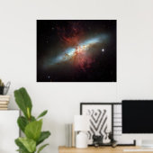 Starburst Galaxy M82 Poster (Thuiskantoor)