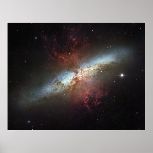 Starburst Galaxy M82 Poster (Voorkant)