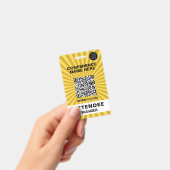 Starburst Gele Conventie Event Badge (Handheld)