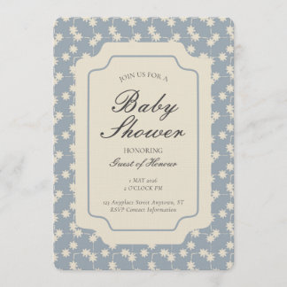 Starburst Geometric Gender Neutral Blue Beige Kaart