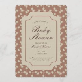 Starburst Geometric Gender Neutral Brown Beige Kaart