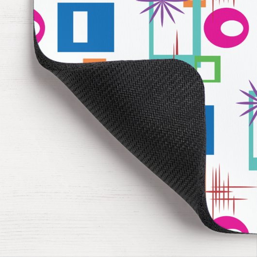 Starburst Geometric Multicolored Pattern Muismat (Hoek)