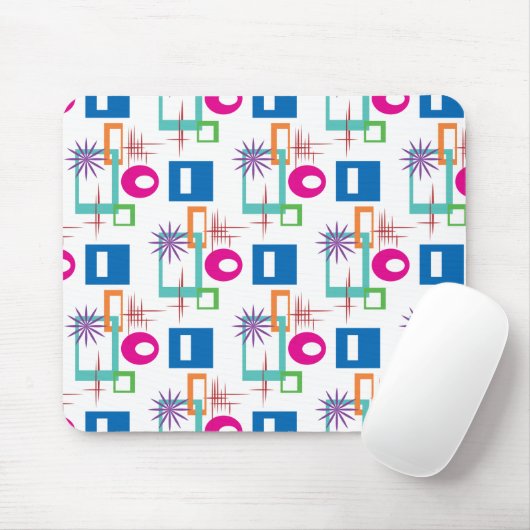 Starburst Geometric Multicolored Pattern Muismat (Met muis)