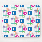 Starburst Geometric Multicolored Pattern Muismat (Voorkant)