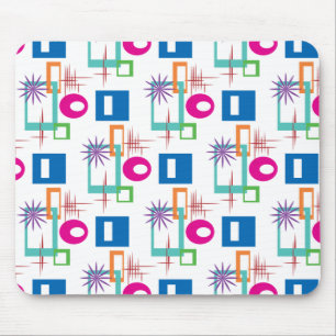 Starburst Geometric Multicolored Pattern Muismat