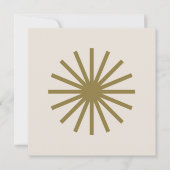 Starburst Goud & Linen Wit Kaart (Voorkant)