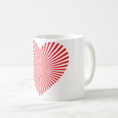 Starburst Heart Coffee Mok (Voorkant rechts)