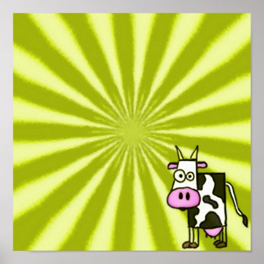 Starburst-Koe afdrukken Poster (Voorkant)