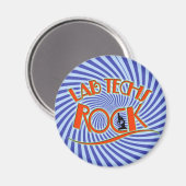 STARBURST LAB TECHS ROCK (LABORATORIUMWETENSCHAPPE MAGNEET (Voorkant / Achterkant)