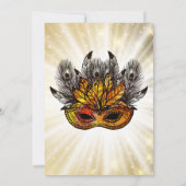 Starburst Masquerade Party Masker Kaart (Achterkant)