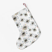 Starburst met naam moderne mediane feestdag kleine kerstsok (Achterkant (Hangend))